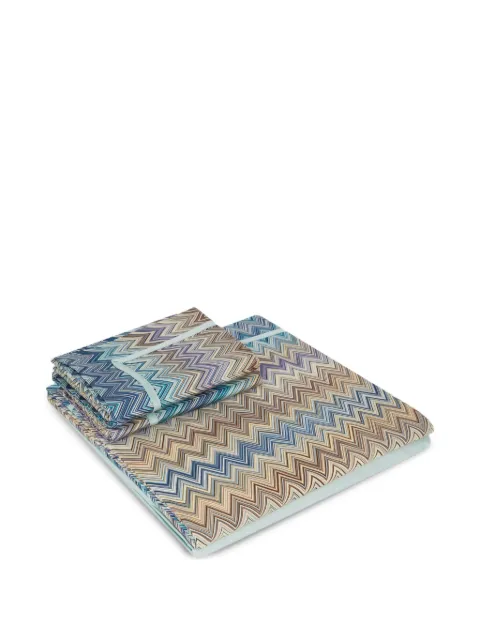 Missoni Home zig-zag patterned bedsheet set