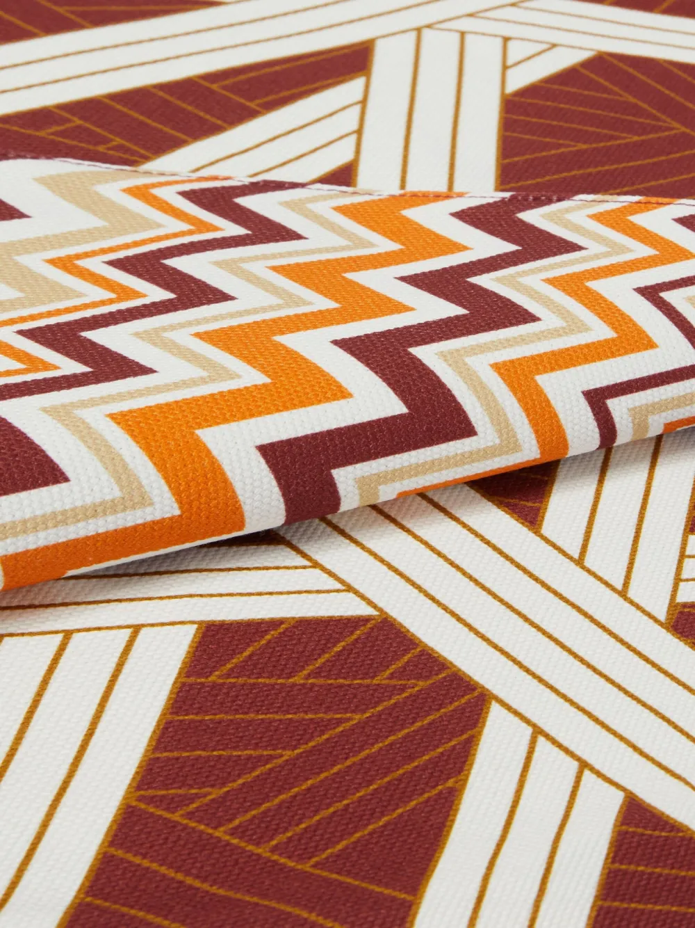 Missoni Zigzag-pattern Placemat Set (set Of Four) In Red