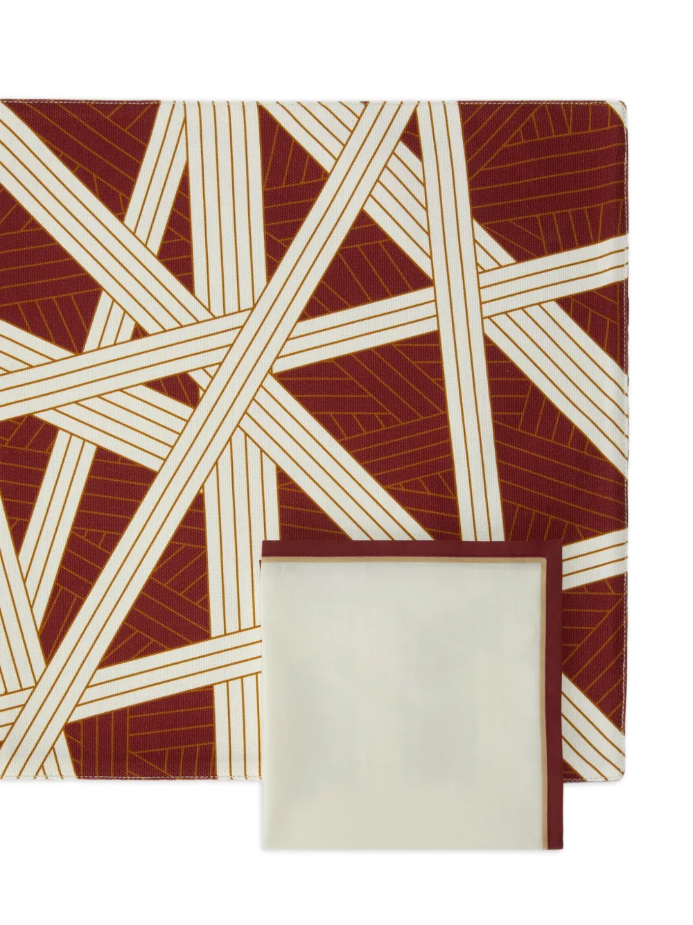 Missoni Zigzag-pattern Placemat Set (set Of Four) In Red