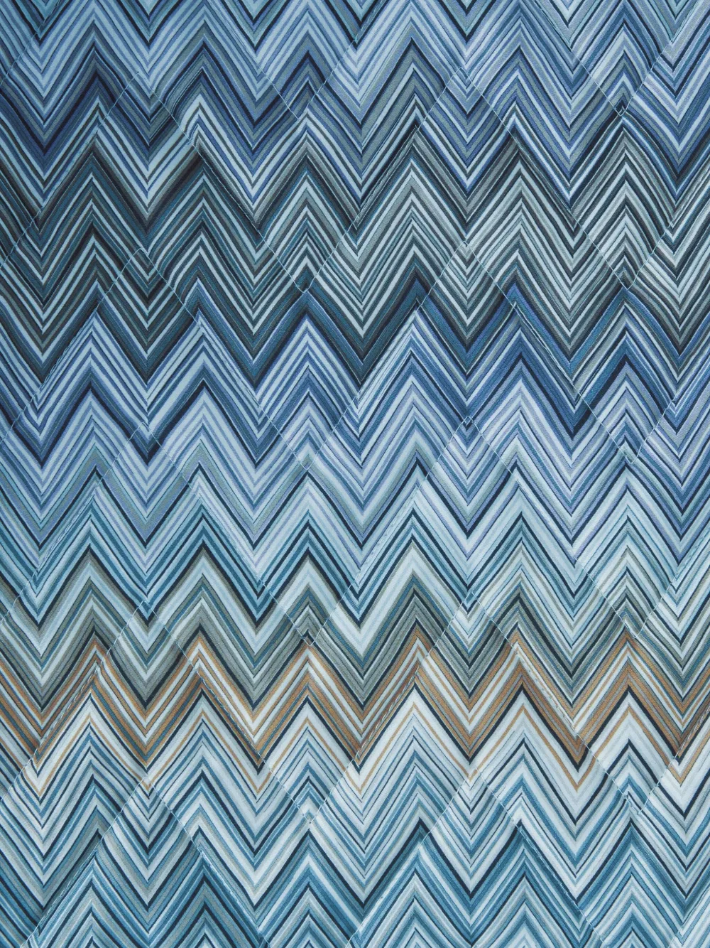 Missoni Chevron Quilted Duvet In Blue