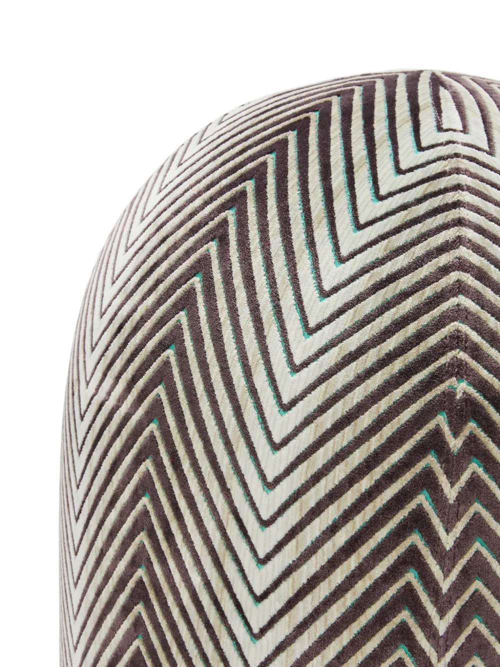 Missoni Chevron-pattern Velvet Cushion (50cm X 50cm) In Pattern