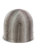 Missoni Home chevron-pattern velvet cushion (50cm x 50cm) - Brown