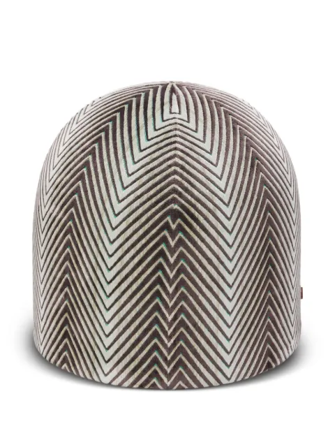 Missoni Home chevron-pattern velvet cushion (50cm x 50cm)
