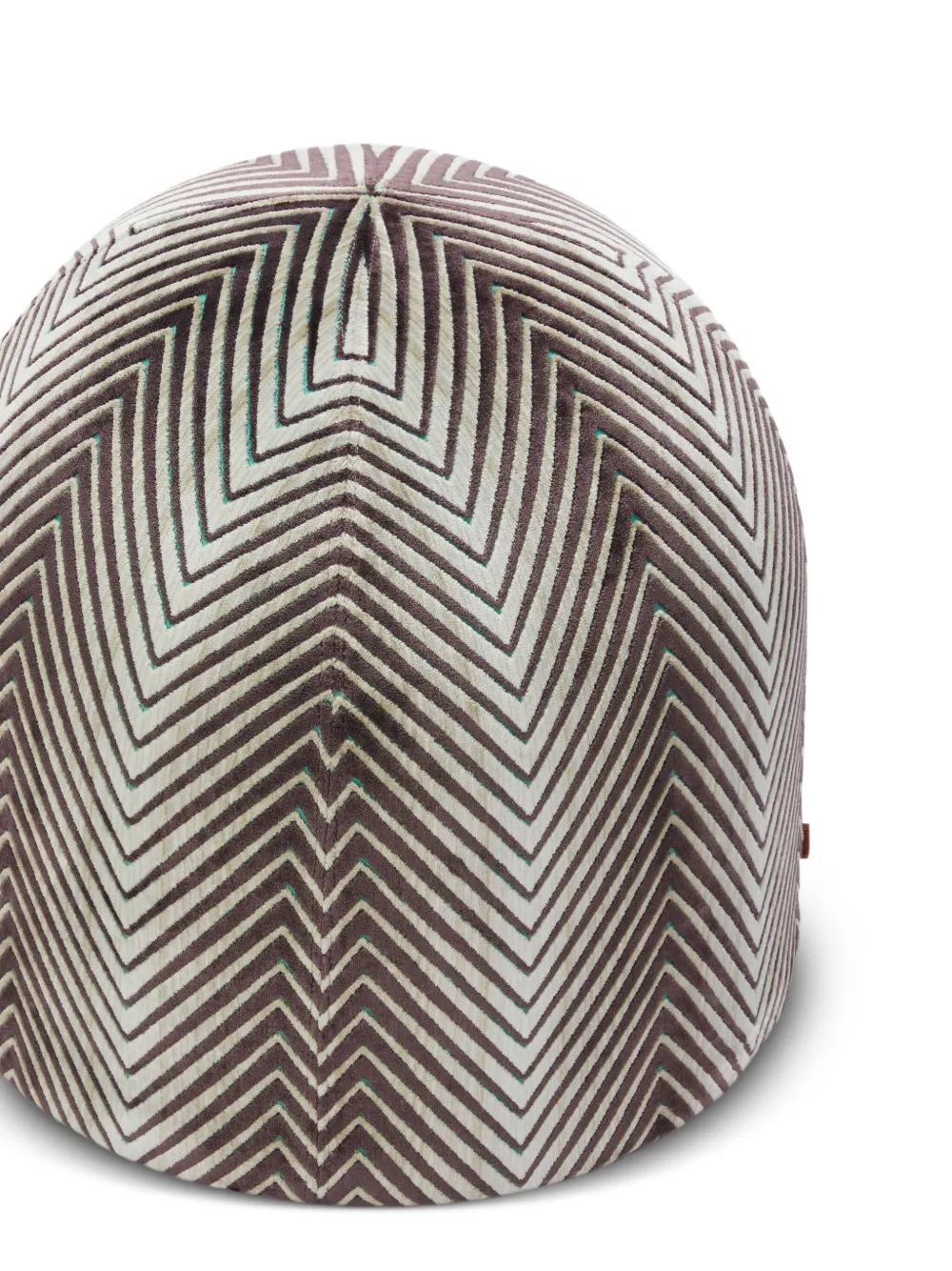 Missoni Chevron-pattern Velvet Cushion (50cm X 50cm) In Pattern