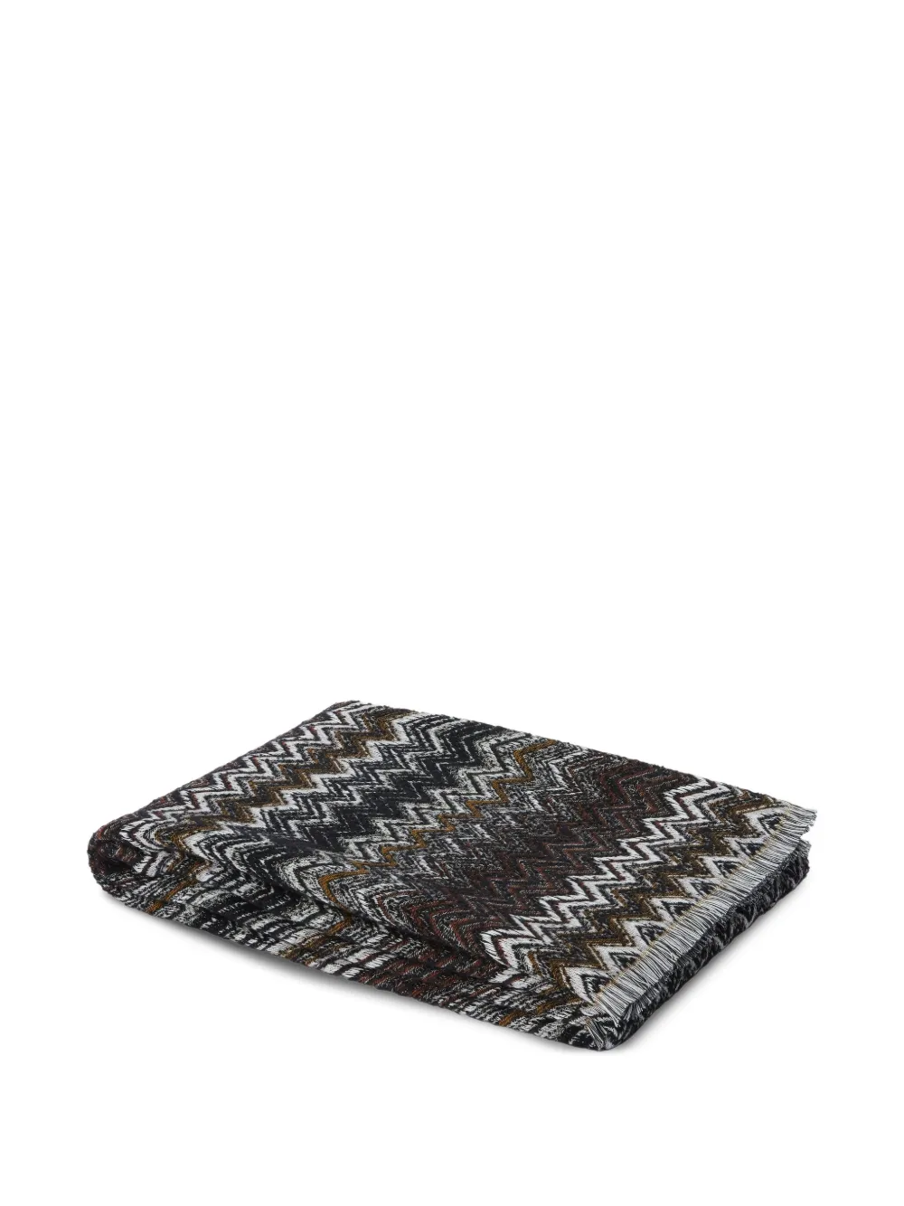Missoni Home zigzag-pattern throw | Black | Image 1