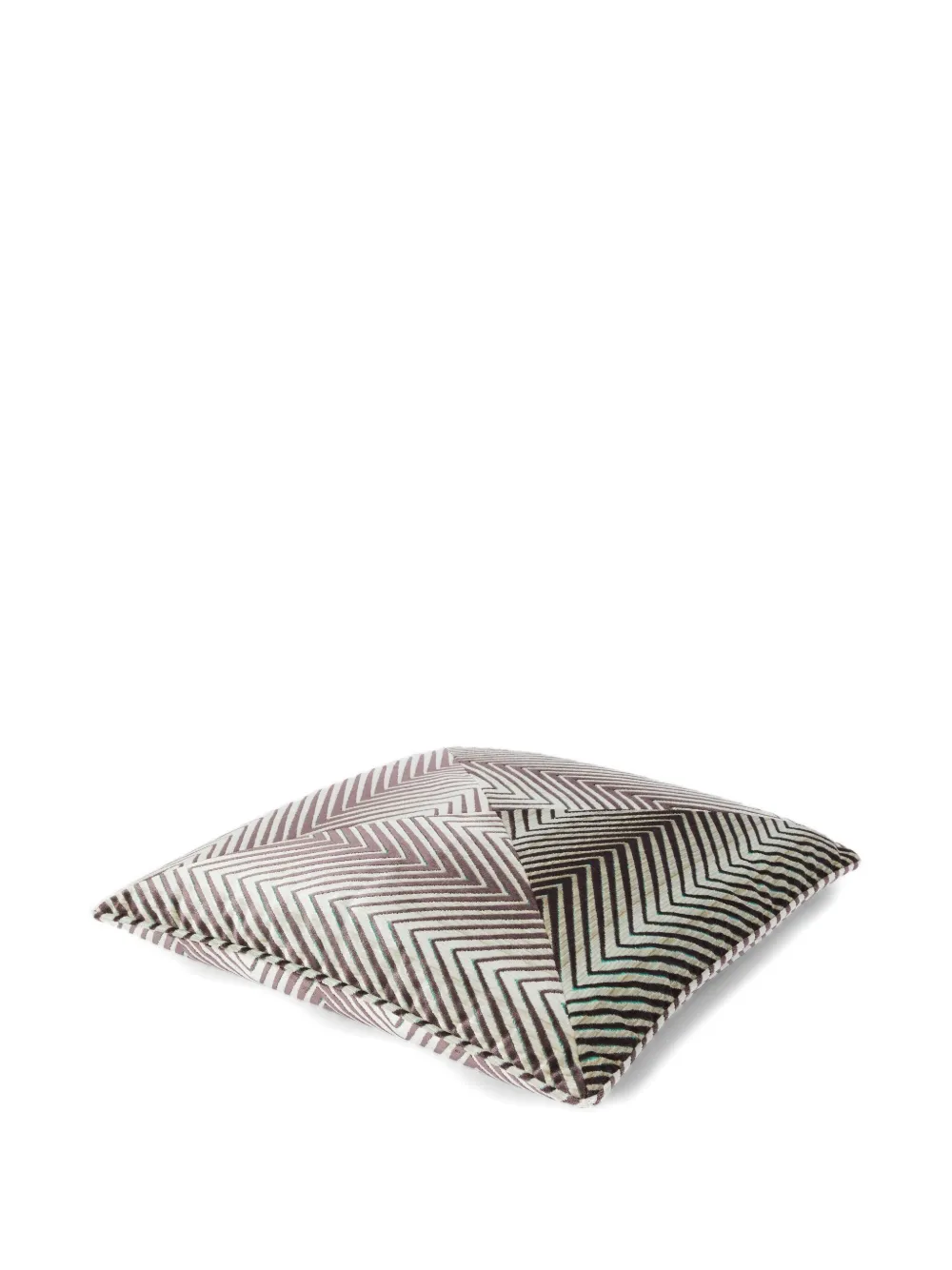 Missoni Zig-zag Patterned Cushion In Purple
