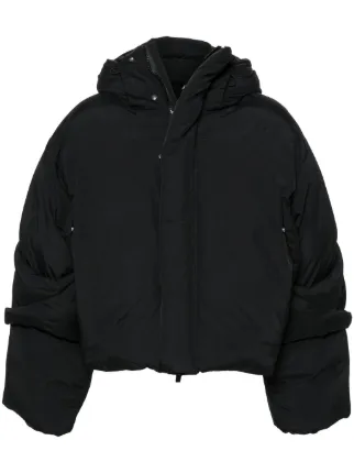 HELIOT EMIL フーデッド パデッドジャケット | ブラック | FARFETCH JP