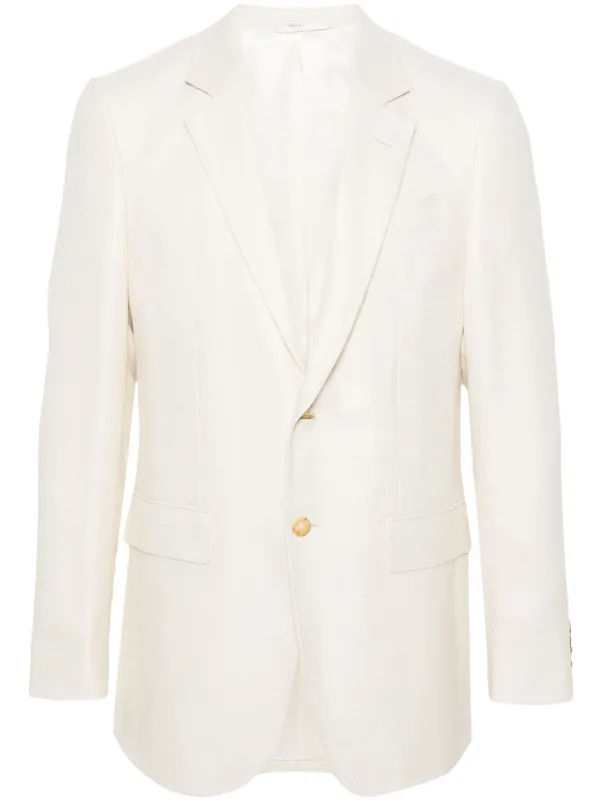 Gabriela Hearst Irving Single-breasted Blazer in White