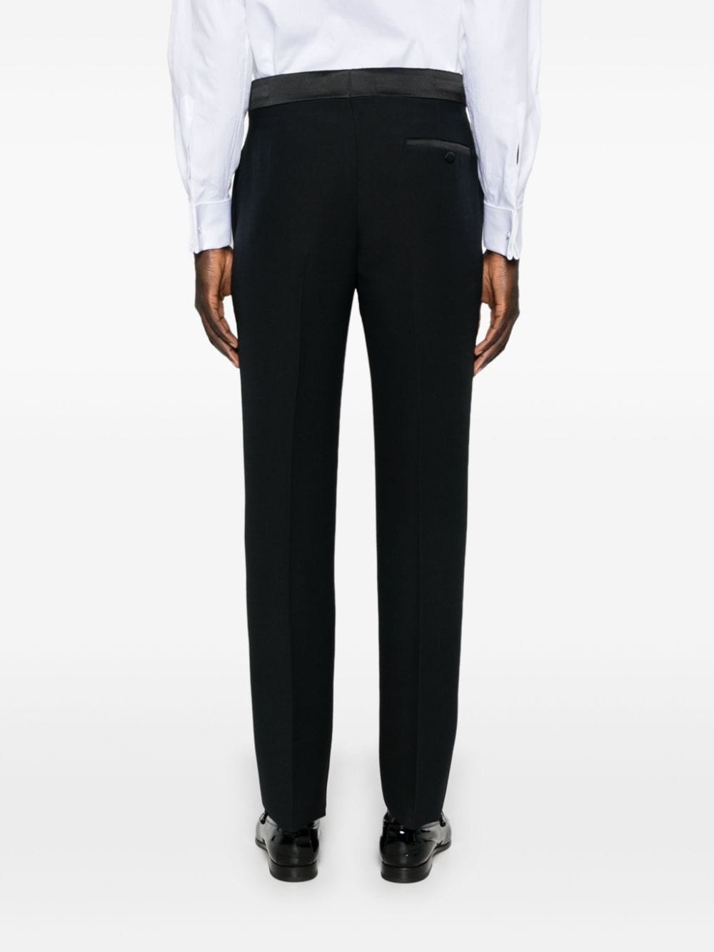 Shop Gabriela Hearst Simons Mid-rise Tailored Trousers In Black