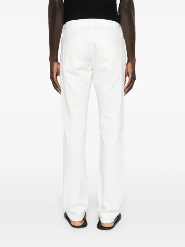 【関税込み】Gabriela Hearst ホワイト Anthony ジーンズ Gabriela Hearst Anthony mid-rise Tapered Jeans | White