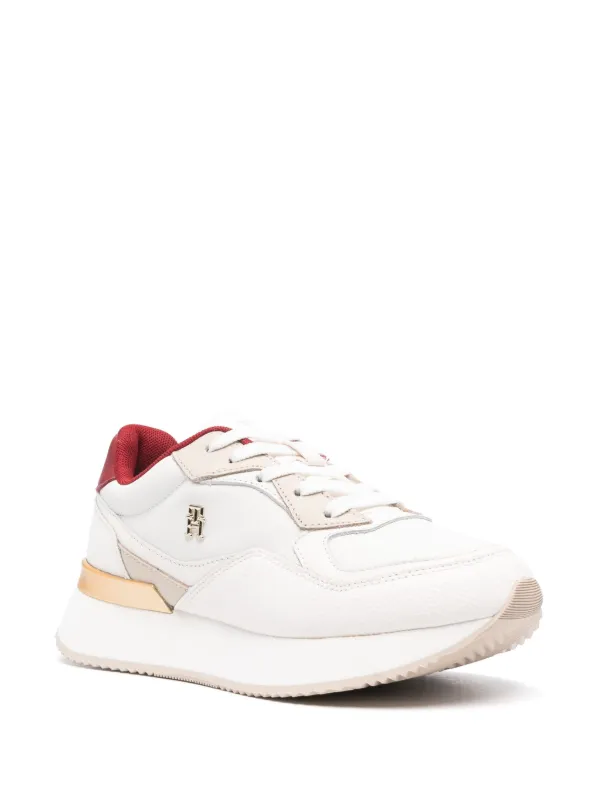 Tommy hilfiger chunky sneaker white hot sale