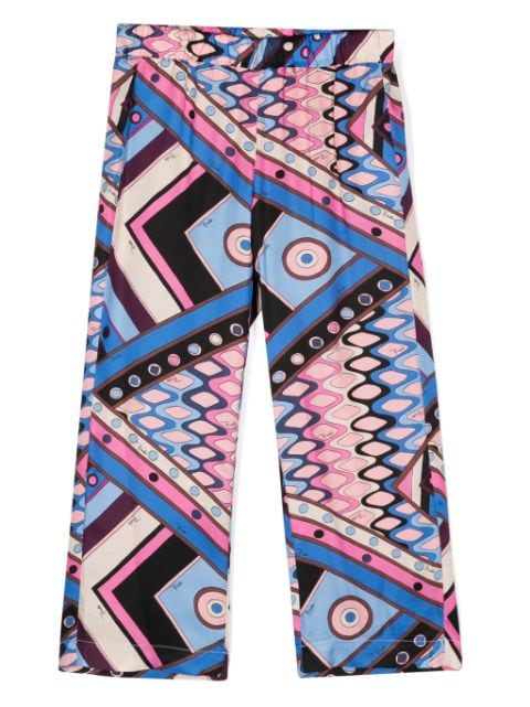 PUCCI Junior Gerade Hose mit grafischem Print