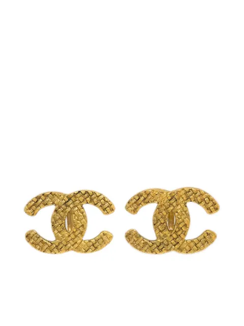 CHANEL Pre-Owned 1994 CC clip-on earrings