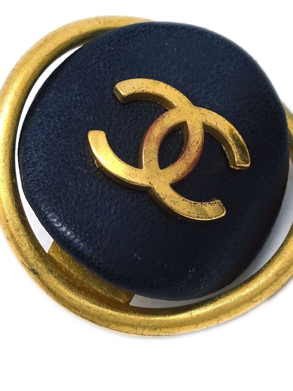 CHANEL Pre-Owned 1993 oorclips met CC-logo - Goud