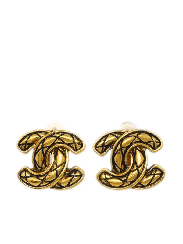 CHANEL Pre-Owned 1990-2000s ココマーク イヤリング | ゴールドトーン 