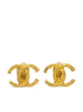 CHANEL Pre-Owned 1990-2000s CC clip-on earrings - Gold