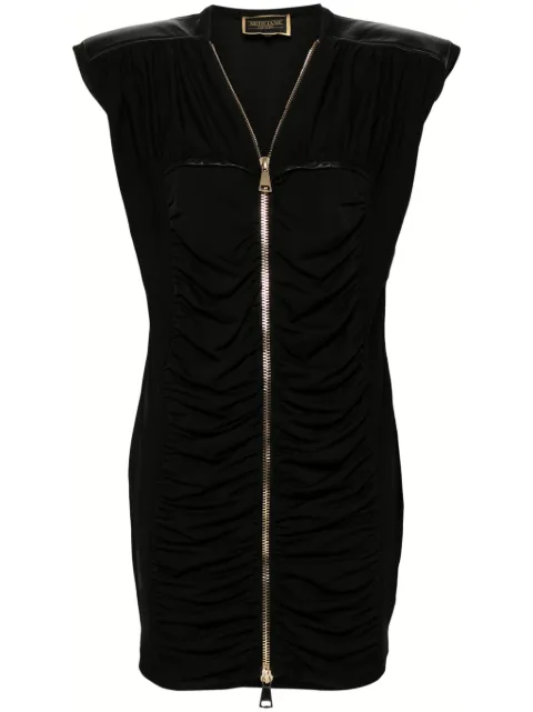 MITILIANE COUTURE leather-trim T-shirt