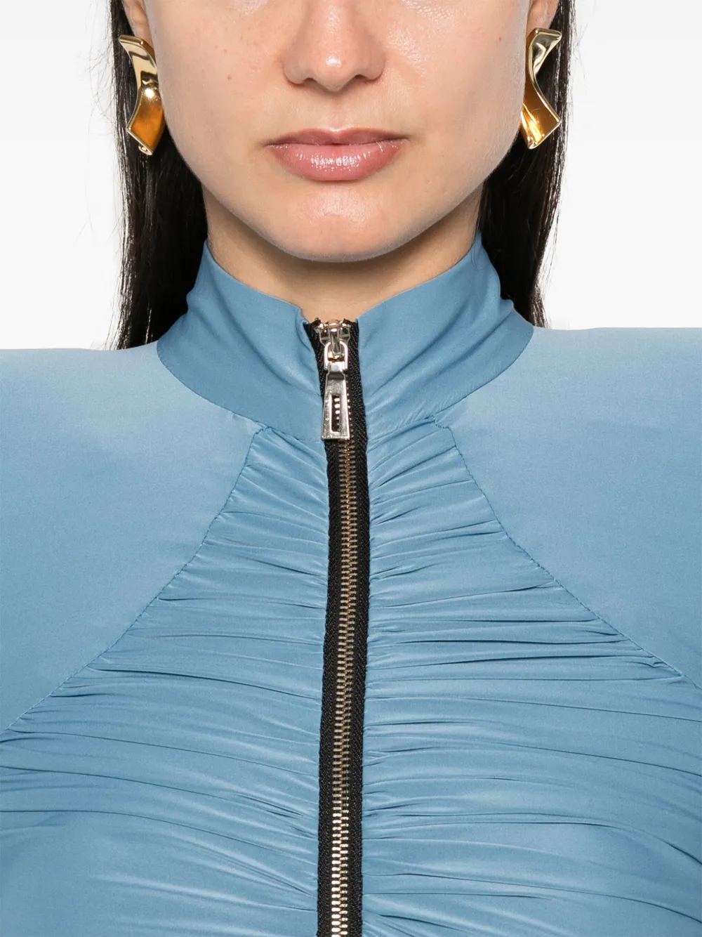 MITILIANE COUTURE Mini-jurk met lange mouwen Blauw