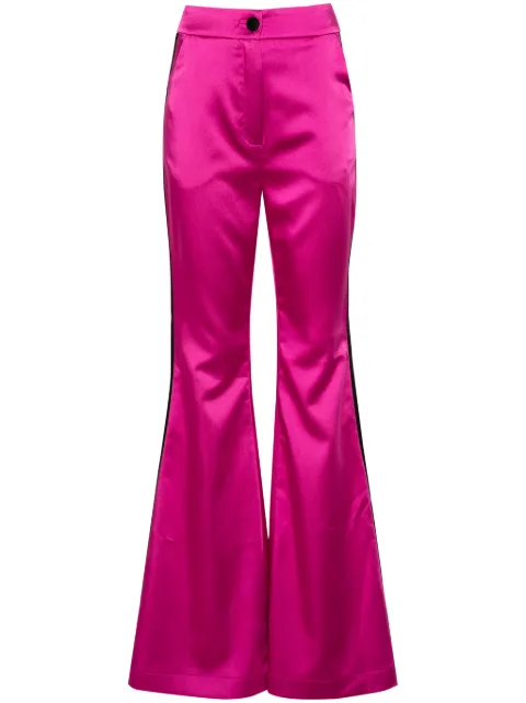 MITILIANE COUTURE pantalones acampanados con aplique lateral