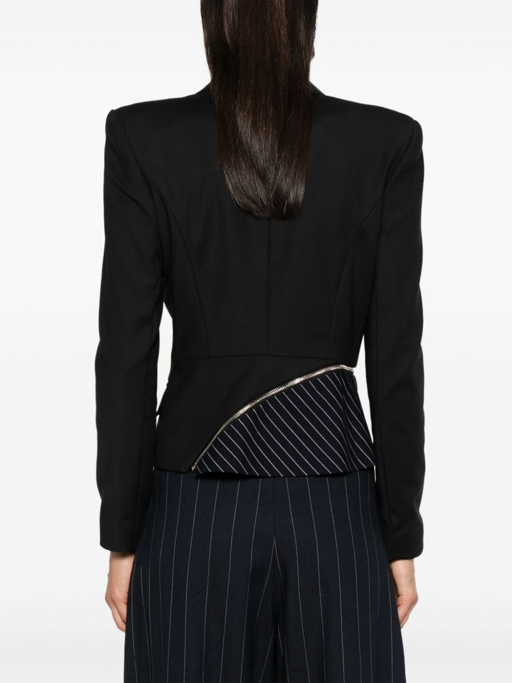 Shop Mitiliane Couture Panelled Blazer In Schwarz