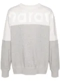 MARANT Howley flocked-logo sweatshirt - Grey