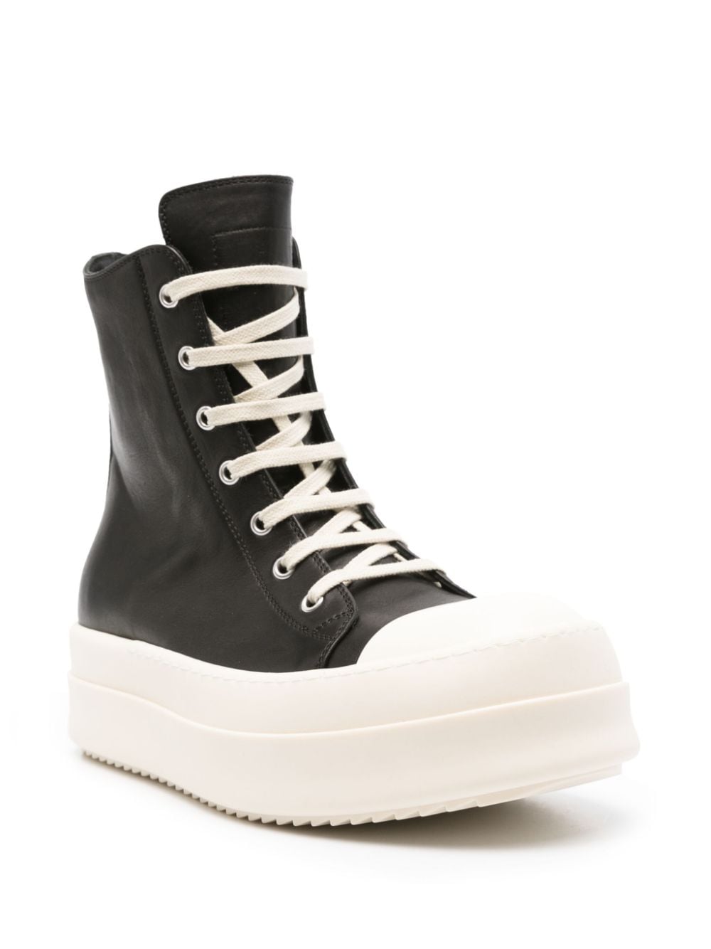 Rick Owens Mega Bumper leren sneakers - Zwart