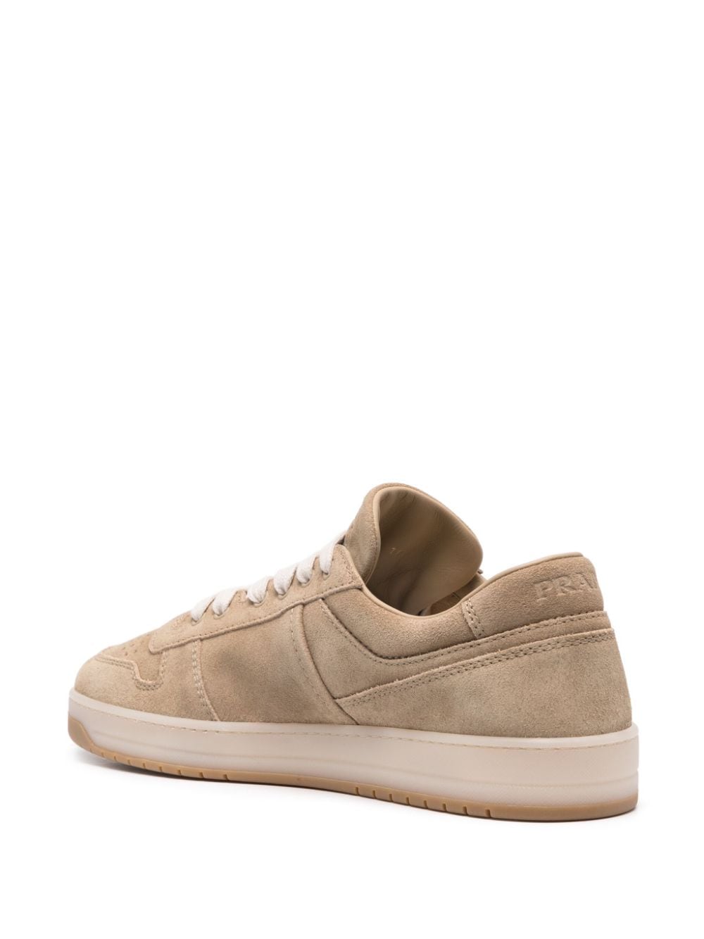 Prada Downtown suède sneakers Beige