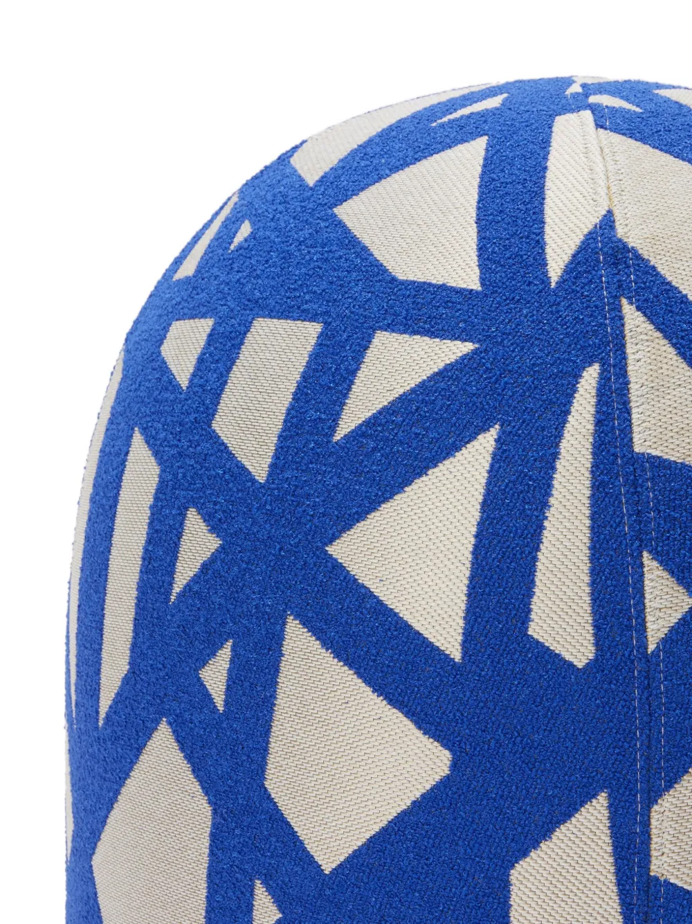 Missoni Nastri Geometric-pattern Stools (50cm X 50cm) In Blue
