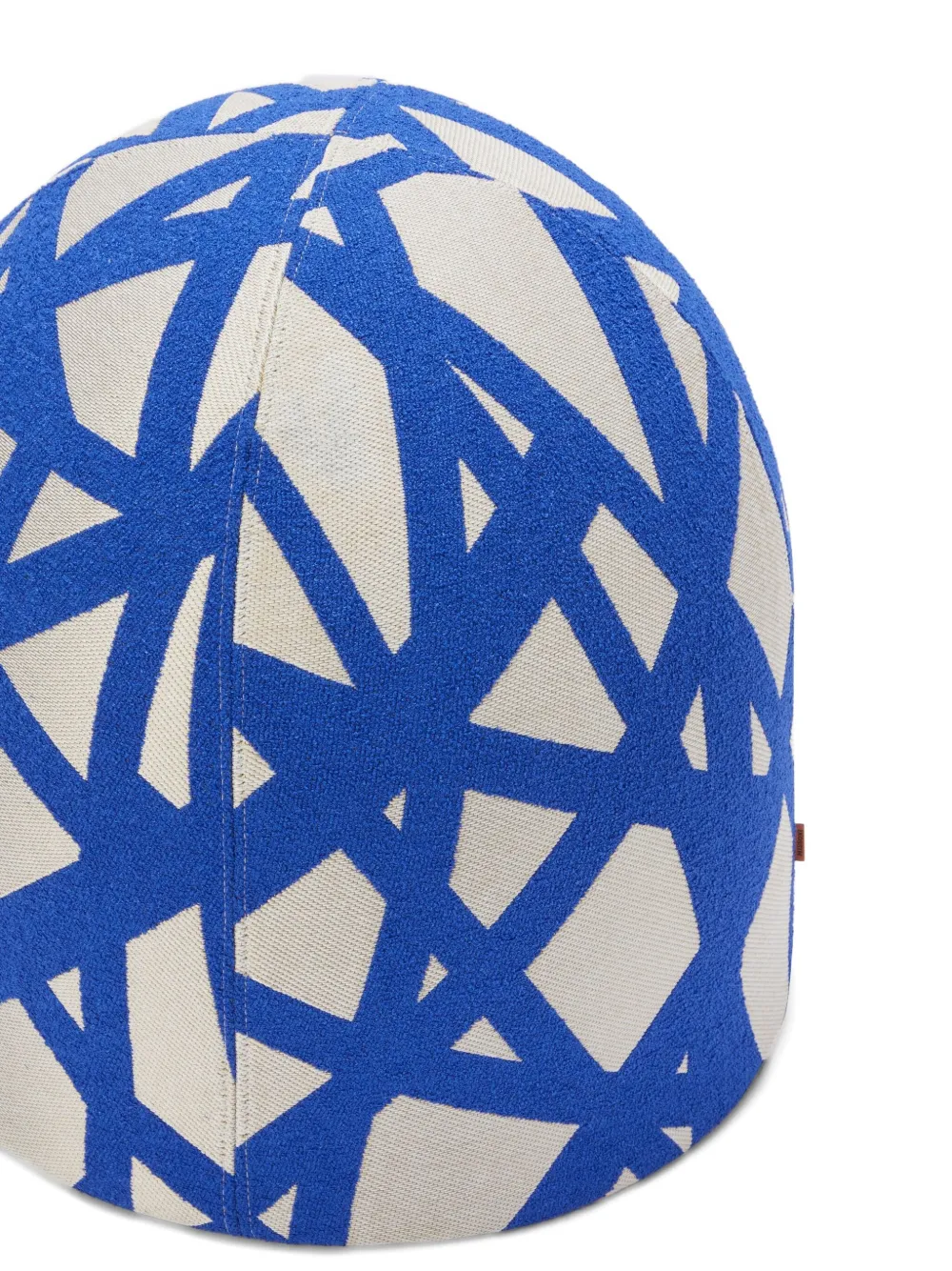 Missoni Nastri Geometric-pattern Stools (50cm X 50cm) In Blue