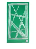 Missoni Home striped geometric bath towel - Green