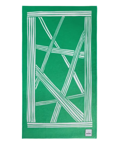 Missoni Home striped geometric bath towel