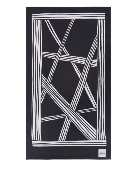 Missoni Home striped geometric bath towel
