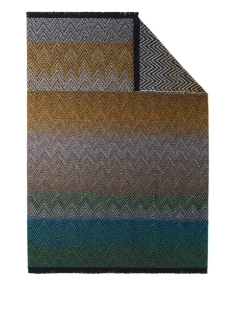 Missoni Home chevron-pattern fringed throw