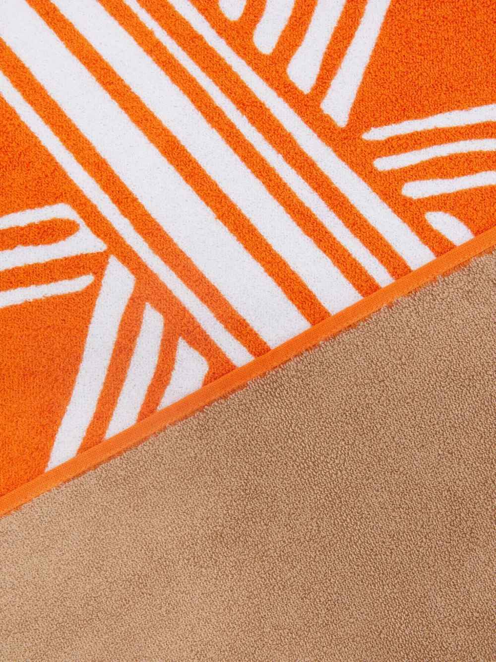 Missoni Nastri Pattern Bath Towel (180cm X 100cm) In Orange