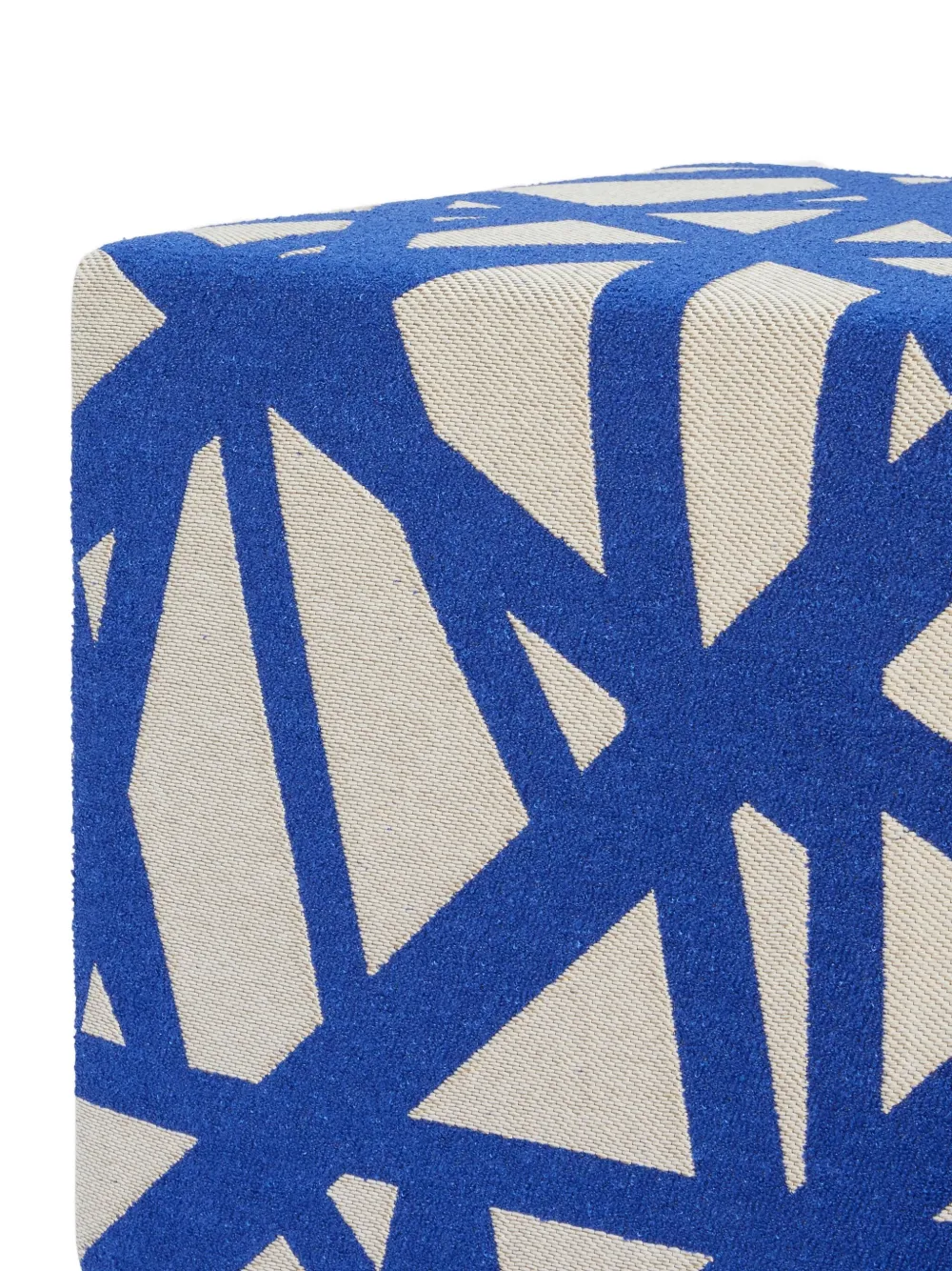 Missoni Geometric-pattern Footstool (40cm X 40cm) In Neutral