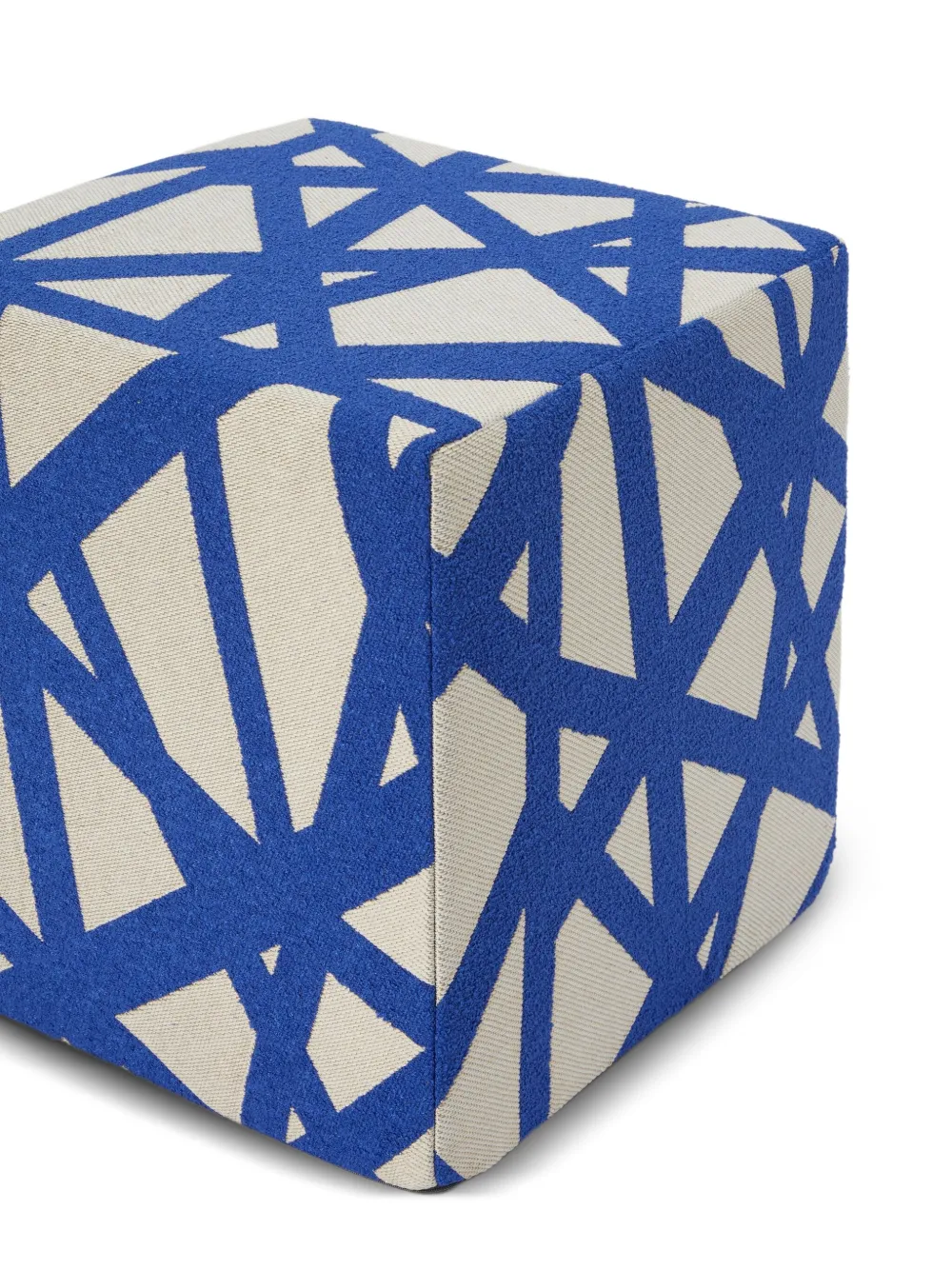 Missoni Geometric-pattern Footstool (40cm X 40cm) In Neutral