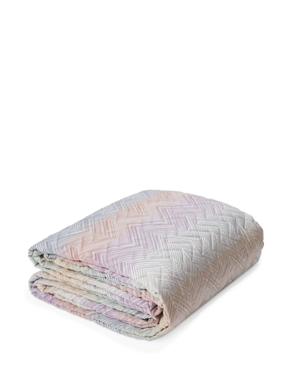 Missoni Home Gesteppte Überwurf mit Zickzackmuster - Violett