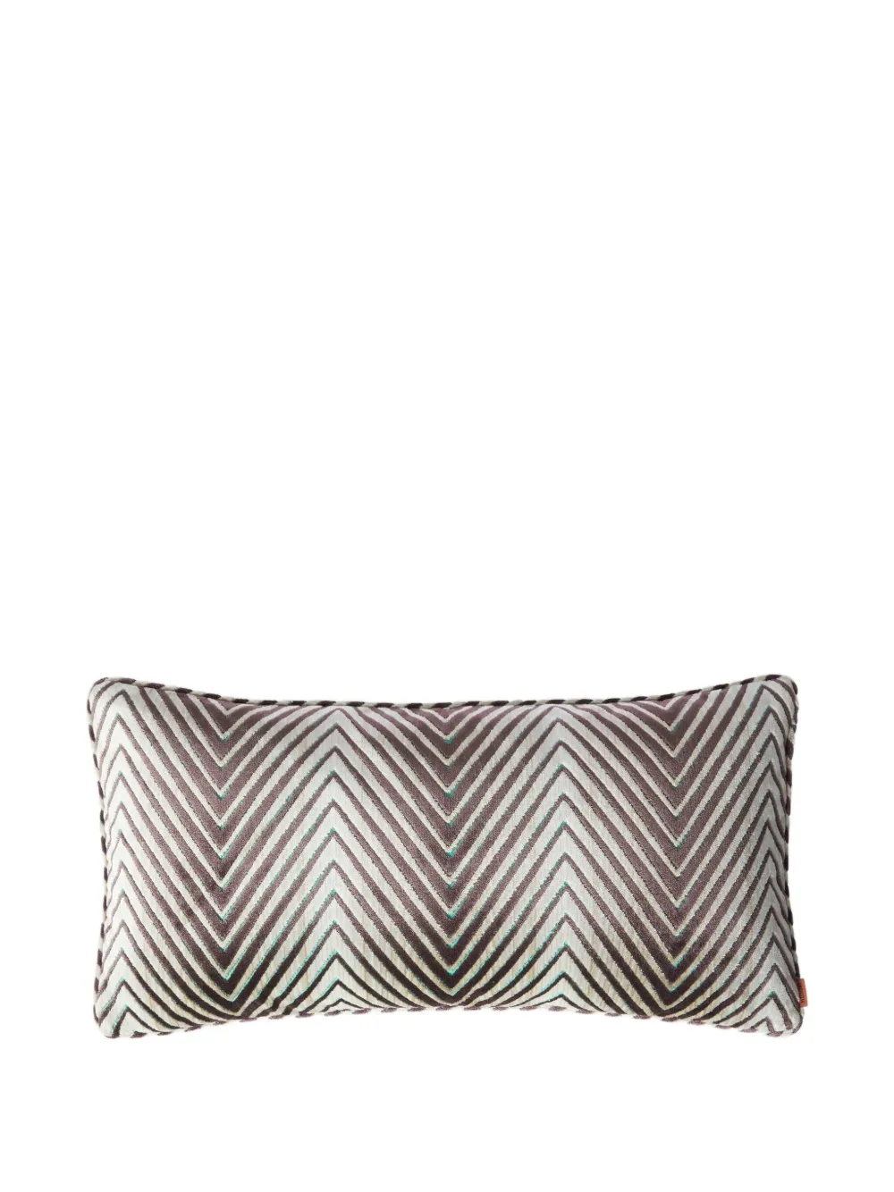 Missoni Chevron-pattern Velvet Cushion In Multi