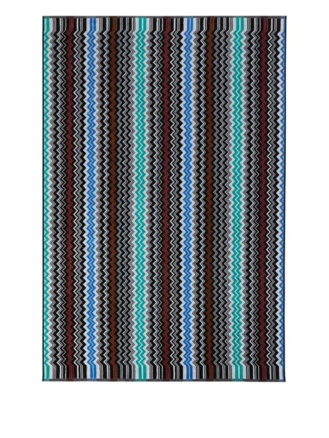 Missoni Home zig-zag patterned bath towel