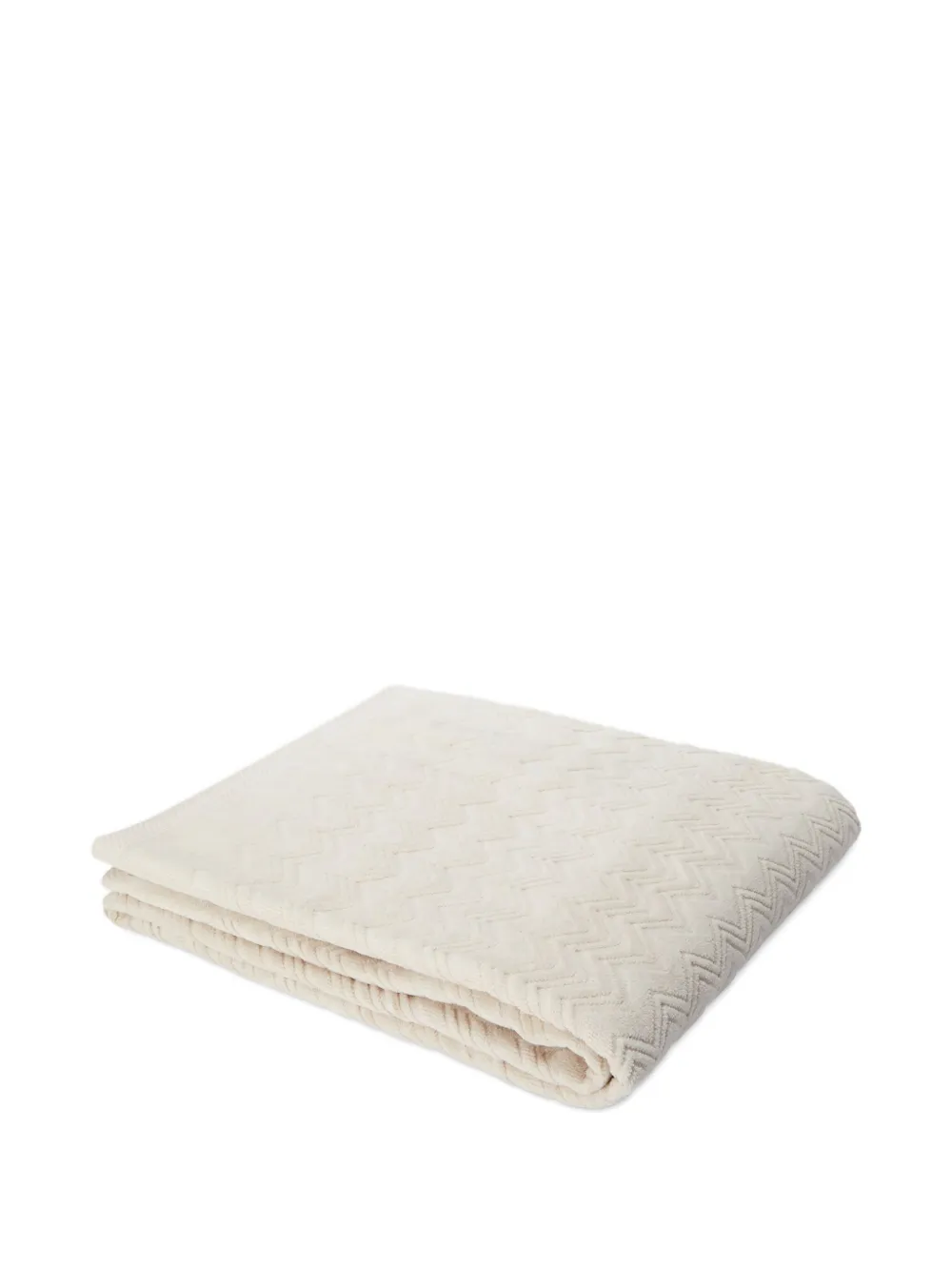 Missoni Home chevron-pattern bath towel (100cm x 150cm) | Neutrals | Image 1