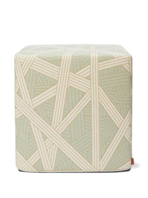 Missoni Home geometric-patterned ottoman cube footstool 