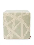 Missoni Home geometric-patterned ottoman cube footstool - Green
