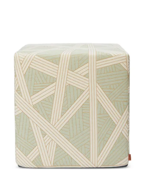 Missoni Home geometric-patterned ottoman cube footstool 