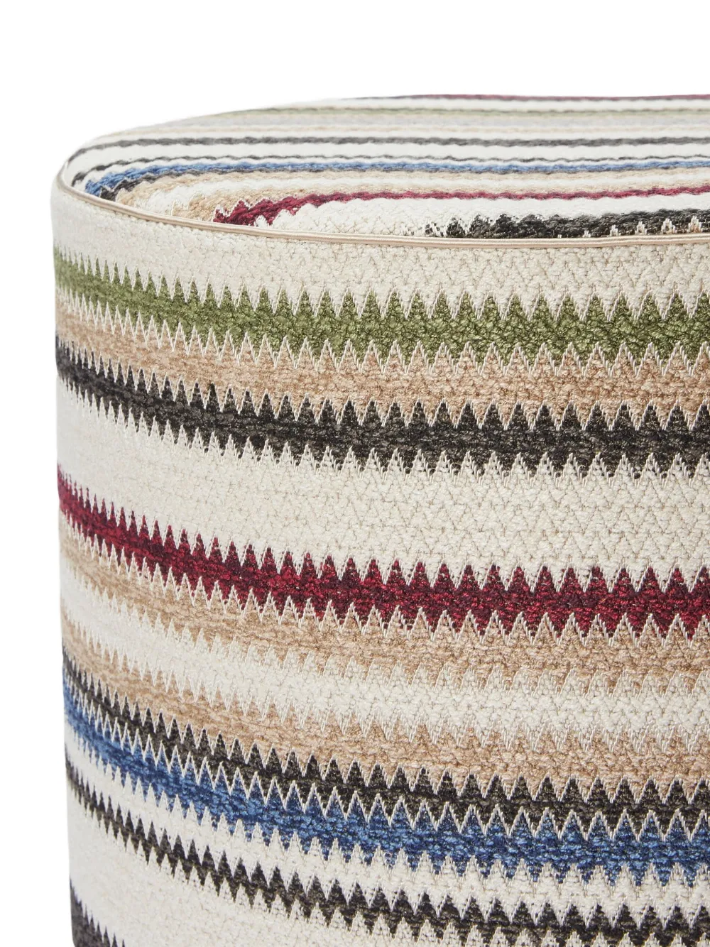 Missoni Striped Zig-zag Stool (40cm X 30cm) In White