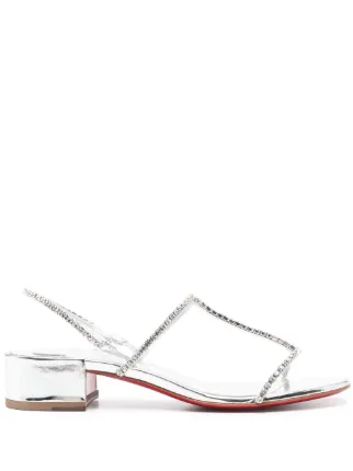 sale★Christian Louboutin『Simple Queenie25』silver sandals 24117656_54324525_322.jpg