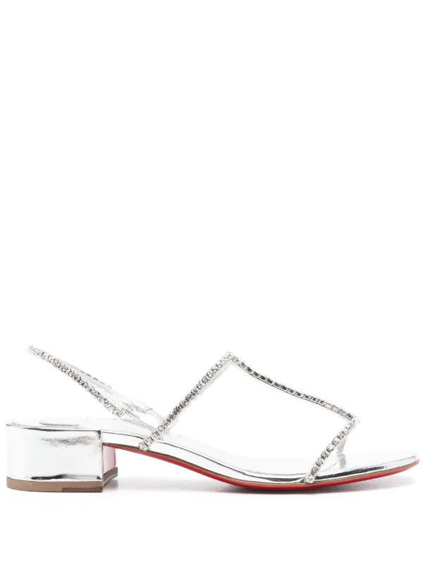 可愛い☆ ルブタン Simple Queenie 25 silver sandals 24117656_54324525_600.jpg