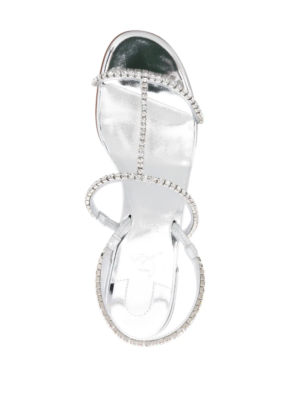 Christian Louboutin Simple Queenie 25mm Sandals | Silver