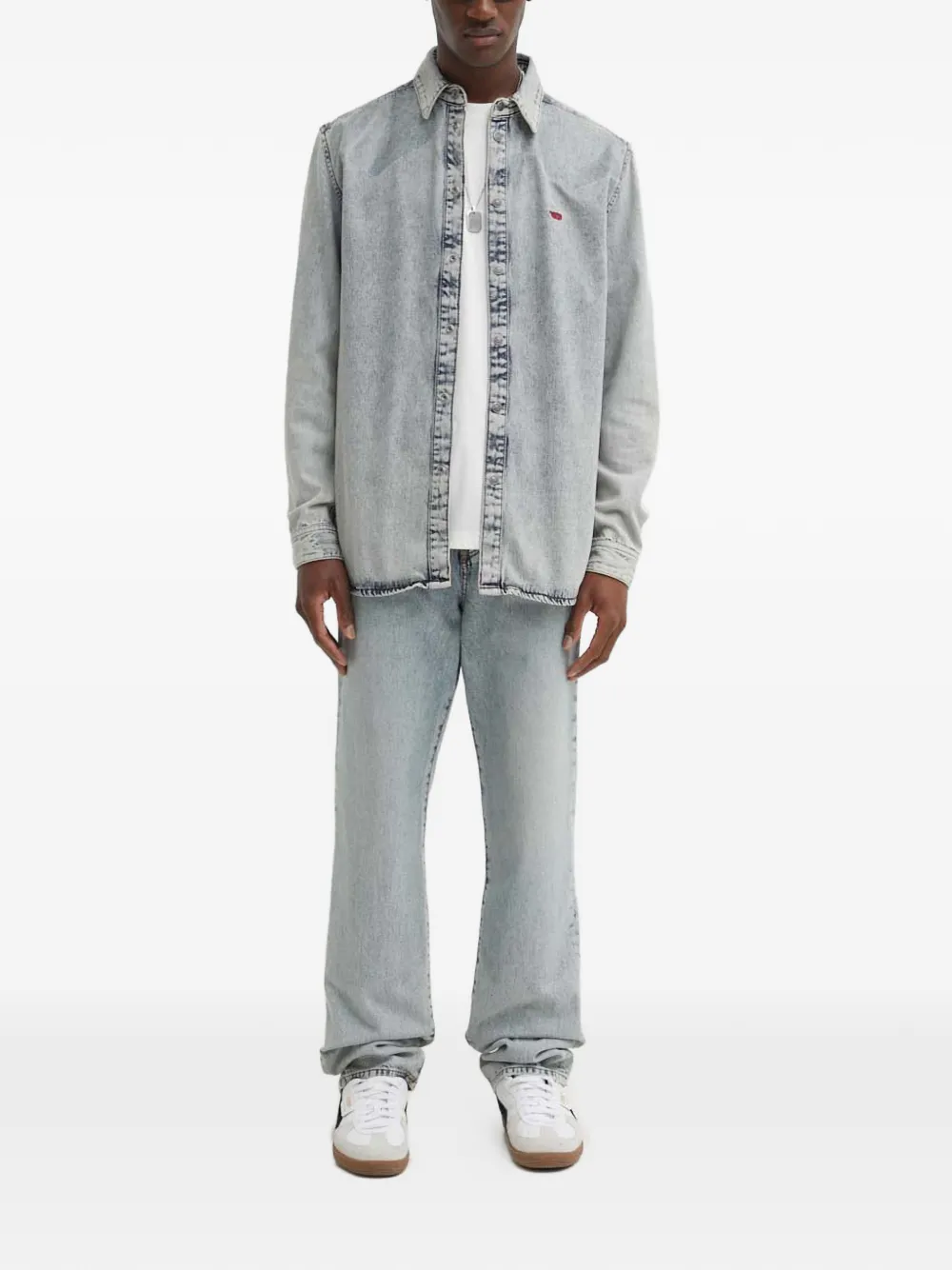 Diesel logo-patch jeans - Blauw