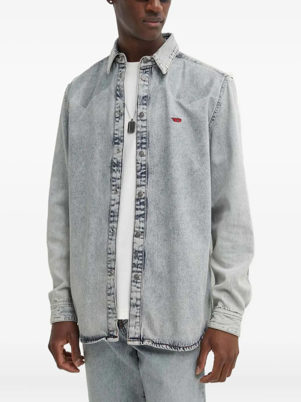 Diesel camisa D-Simply | gris | Image 1
