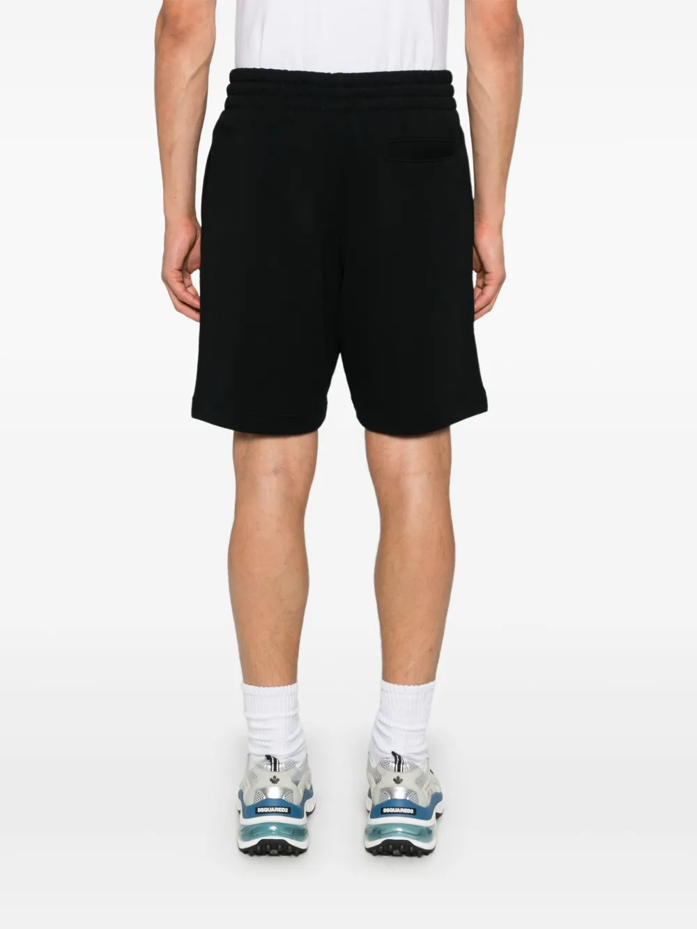 Moschino Shorts met logo Zwart